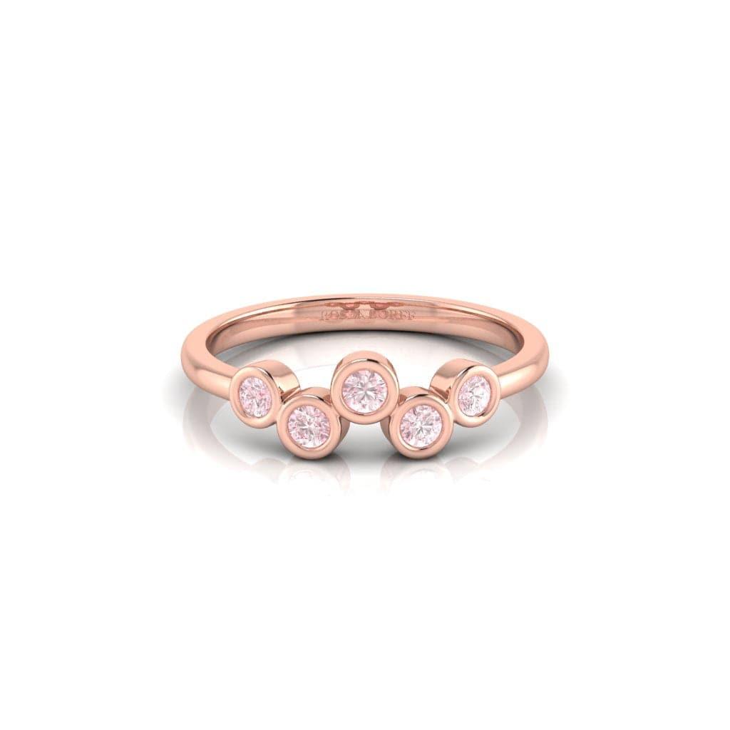 Eminence Pinks Five Stone Bezel  Valued at $3999.00 - Rosendorff Diamond Jewellers